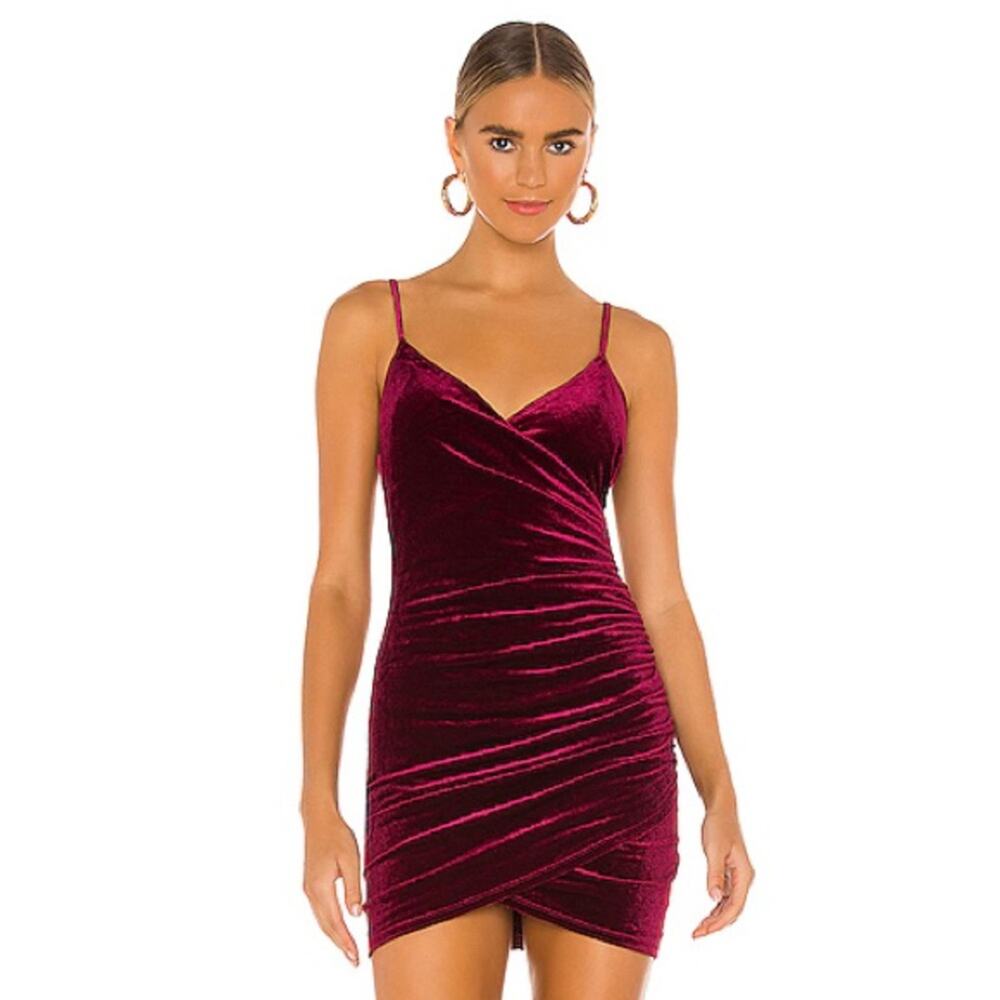 NWT LOVERS + FRIENDS Aldina Velvet Mini Dress